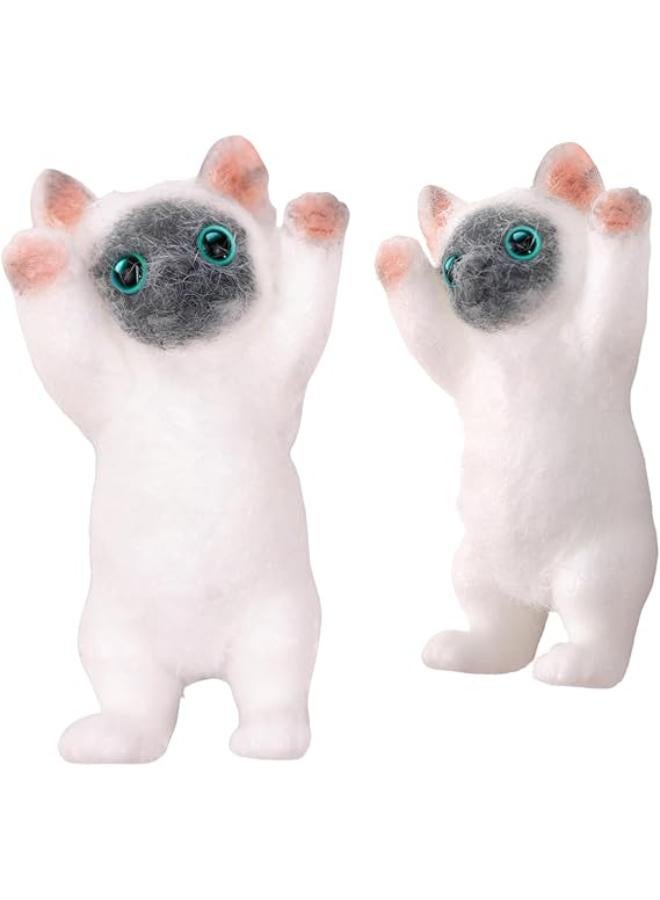 Hand Painted Cat Squishy ToysÔºåCute Ultra Soft Kitty Squeeze Fidget Toys for Stress Relief ,Kawaii Squishies Sticky Animal Toys for Adults Kids,Decompression Sensory Balls Toys for Autism