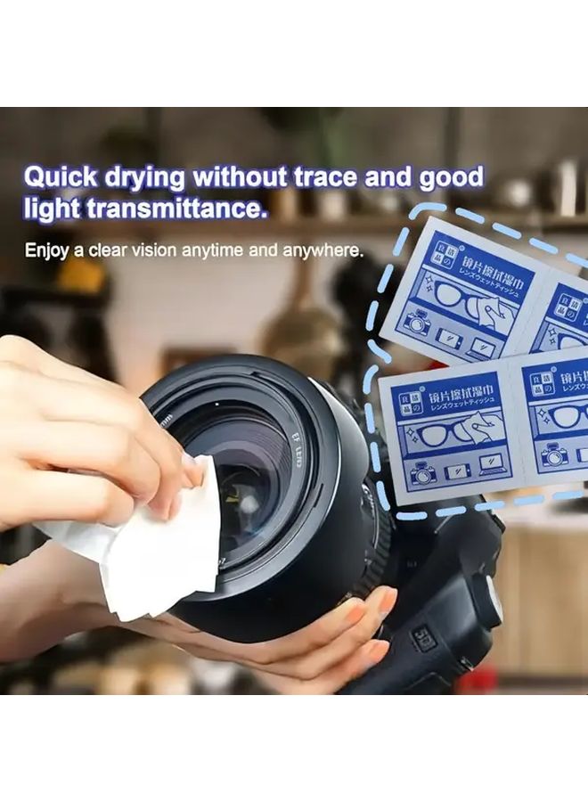 Disposable Multi-Purpose Cleaning Wipes Portable For Eyeglasses And Phone Screens Anti-Fog Hygienic - Image 2