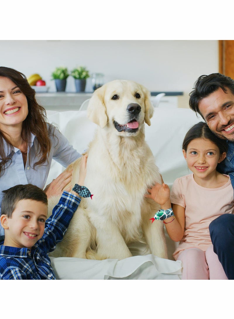 SOLARAE 10 Pcs Assorted Sequin Snake Slap Bracelets - Fun Animal Snap Bracelets for Party Favors and Cool Accessories - Image 4