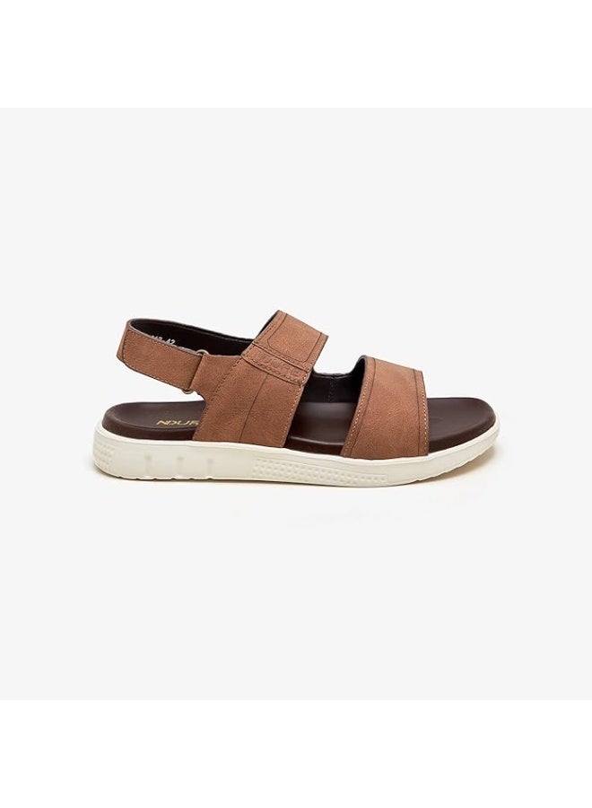 NDURE Men's Strappy Sandals - Men's Comfortable Soft Lightweight Slip-On Outdoor Slippers Durable Rubber Sole - Image 5