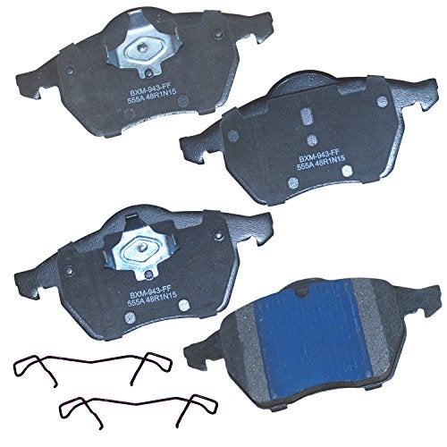 Bendix Premium SBM555A Semi-Metallic Front Brake Pads for Audi A3 1998, A4 2000-1997, A4 Quattro 2000-1997, S3 2004-2002, Seat Leon 2006-2001, Volkswagen Passat 1999-1998 - Image 1
