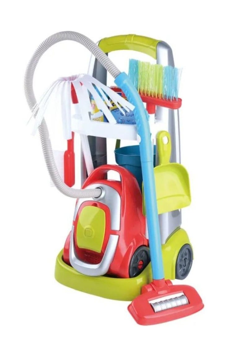 PLAYGO House Cleaning Trolley with Vaccum Cleaner  - Image 1