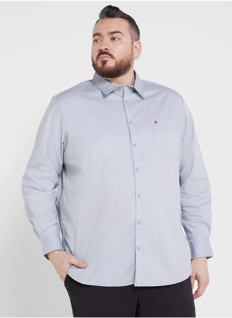 Thomas Scott Thomas Scott Plus Size Cotton Casual Shirt