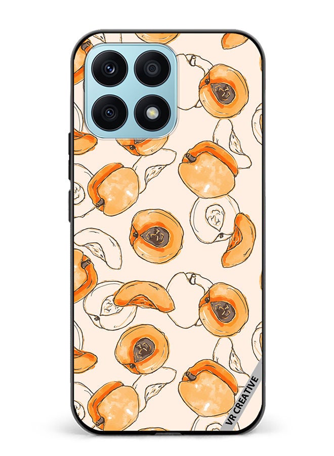 VR CREATIVE Protective Case Cover For Honor X8a Apricot Design Multicolour - Image 1