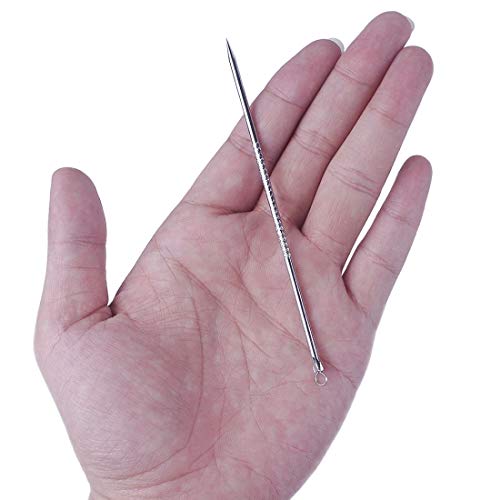 Digital Shoppy 1PC Stainless Steel Whitehead Blackhead Acne Clips Pimple Remover Face Cleaner Needles Tool Extractor Remover For Face Care - Image 3