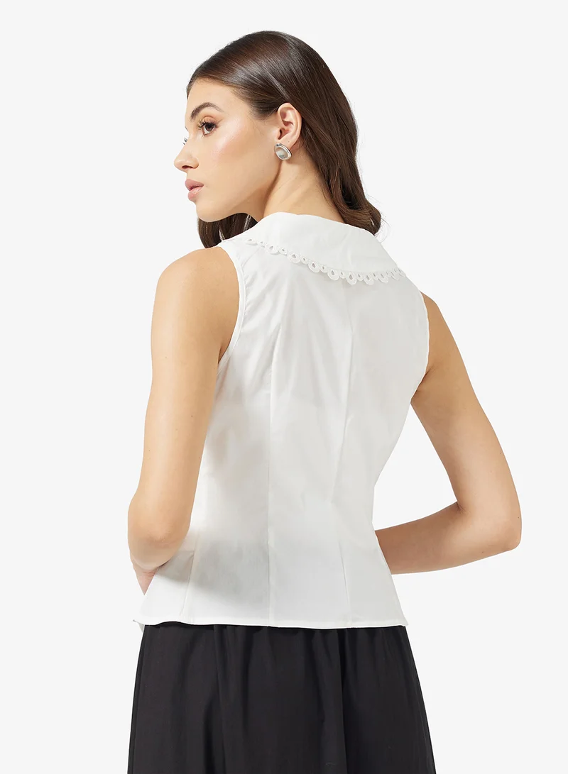 ايلا Top With Tie Up Detail