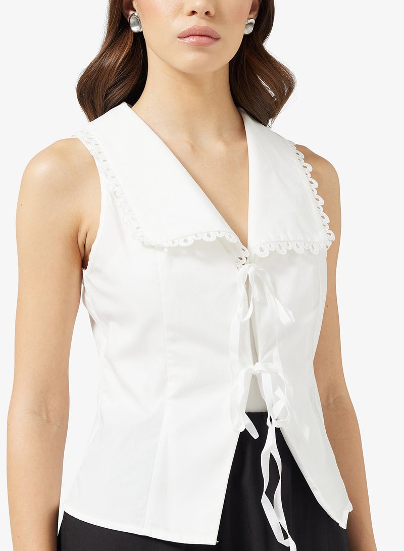 ايلا بلوزة بربطة عنق - Image 3