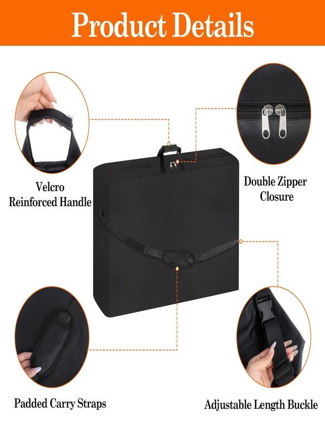 Klmnop Extra-Large Rollator Travel Bag - Waterproof Foldable Bag for Airplane & Car Travel, Padded Shoulder Strap & Handle, Compact Storage for Rollator Walkers and Transport Chairs(Black) - Image 3