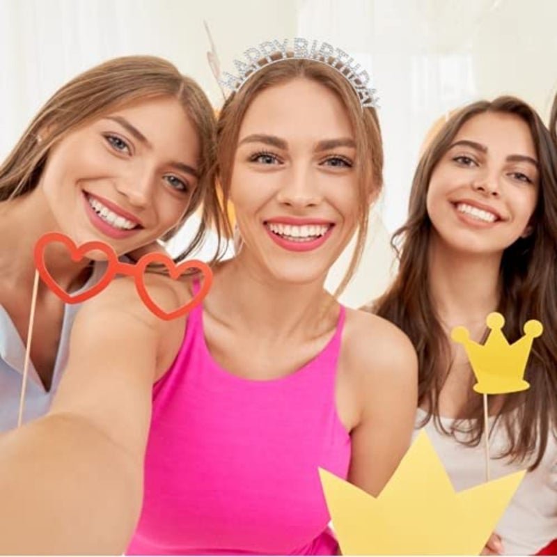 تاج تاج NOONQueen، عصابة رأس لعيد الميلاد من حجر الراين، هدايا مستلزمات الحفلات، Gift444 - Image 2