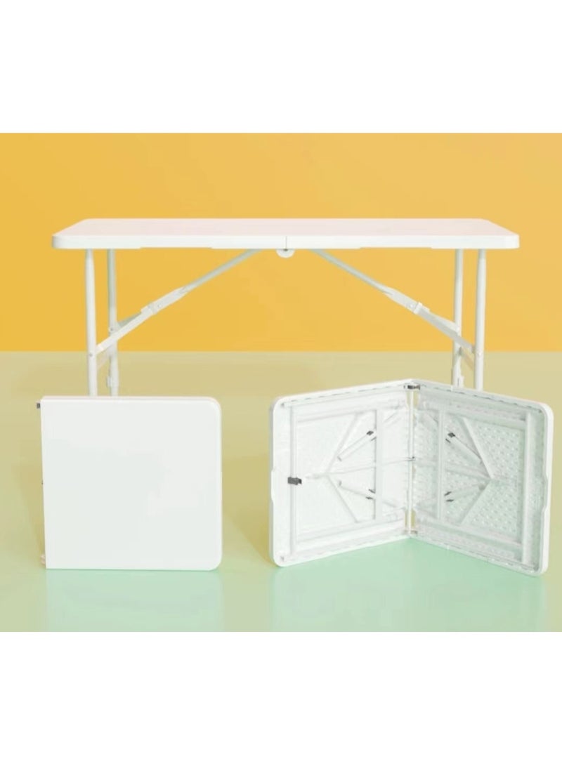 Home Time Foldable Table White 122x61x74cm - Image 1