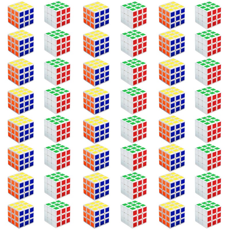 BLOOLILIES 48 Pack Mini Cubes Puzzle Box for Kids 118in 3x3 Magic Cube Brain Teasers for Boys Girls Classroom Rewards Easter Basket Stuffers Birthday Gift Goodie Bag Fillers - Image 3