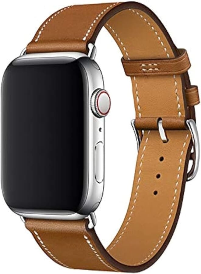 Dado Genuine leather strap Compatible with Apple watch series 8 Ultra | 8 | 7 | 6 | 5 | 4 | 3 | SE, Replacment Leather iWatch Band for Men & Women
