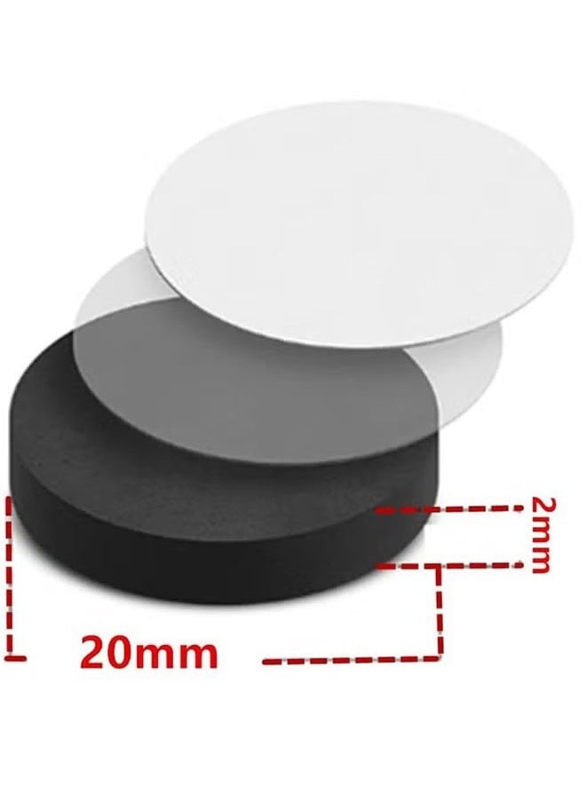 150 Pcs Round Magnets with Adhesive Backing Flexible Self Adhesive Magnets for Crafts Small Sticky Magnetic Dots for Hanging Light Objects DIY School Office Home - Image 3