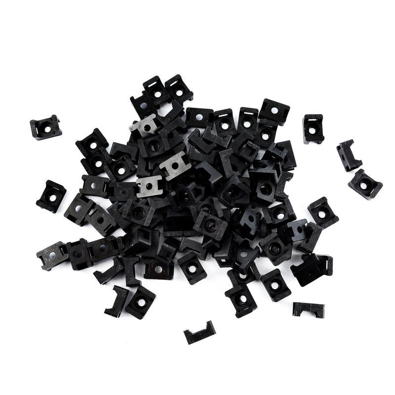 QualGear CM1-B-100-P Cable Tie Mount, Black - Image 3