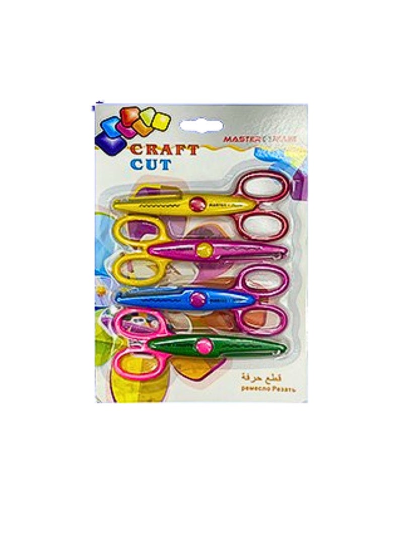 MASTER PLUS ASST.COLOR CREATIVE SCISSOR PACK OF 4 - Image 3
