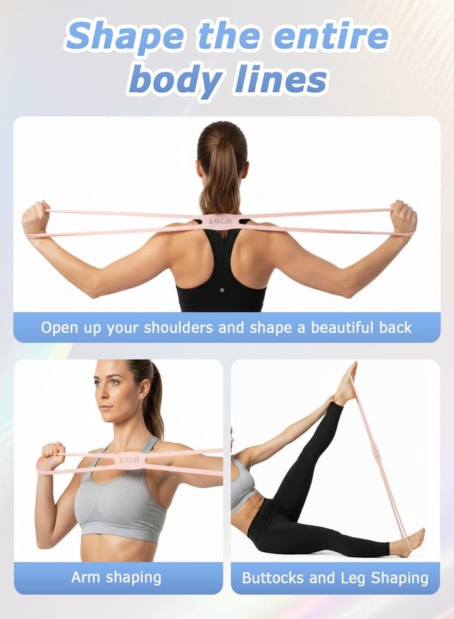 DAWZMR 3 PCS Figure 8 Resistance Bands for Women, 15 Lbs & 25 Lbs & 35 Lbs Keep Resistance Band for Arm with Non-Slip Handles - Image 5