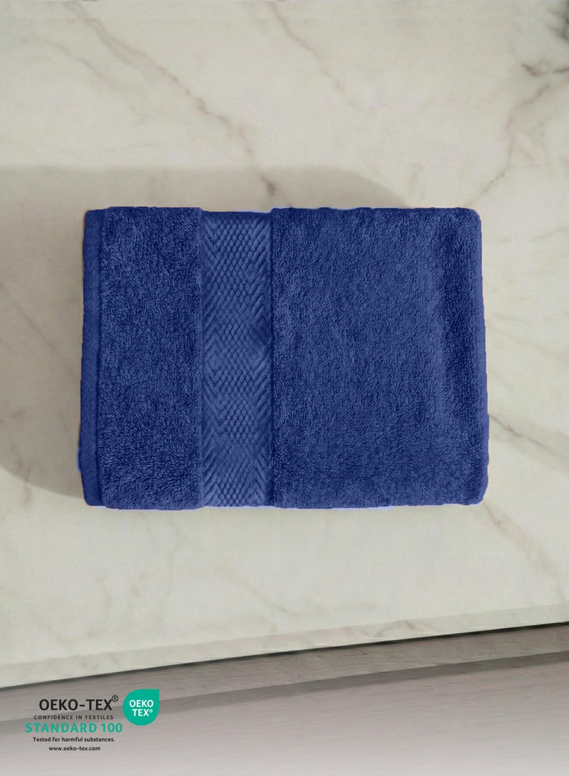 Cotton Home Premium Cotton Towel 30x30cm Face Towel 600 GSM Quick Dry Highly Absorbent Thick Bathroom SoftTowels for Bath And Spa Lightweight, Quick Dry and Durable Royal Blue - Image 2