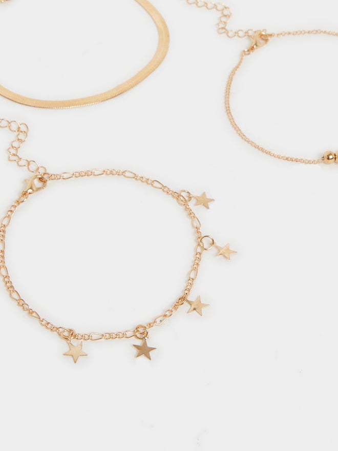 Styli Styli Set of 5 - Multi Design Anklet with Lobster Clasp  - Image 2