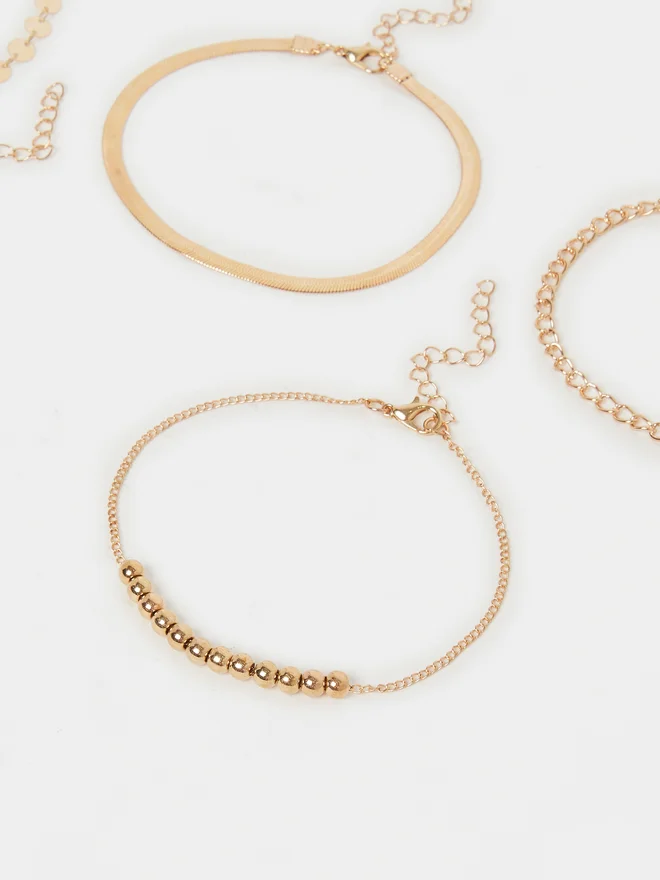 Styli Styli Set of 5 - Multi Design Anklet with Lobster Clasp
