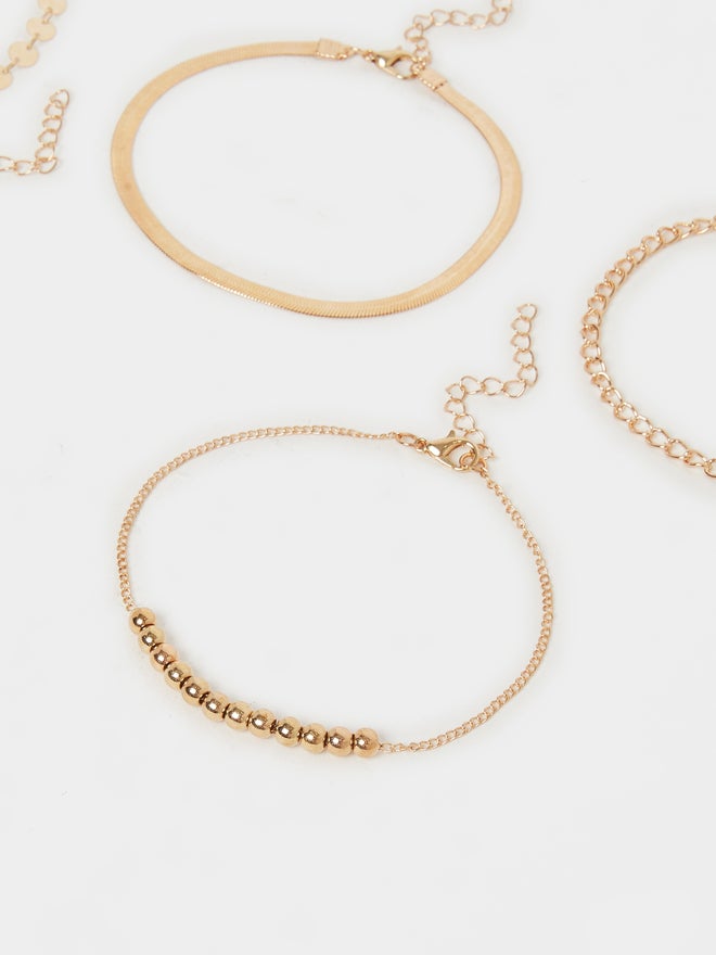 Styli Styli Set of 5 - Multi Design Anklet with Lobster Clasp  - Image 3