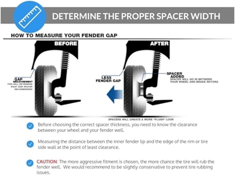 QASULER 2pcs Wheel Spacers 10mm - Image 4