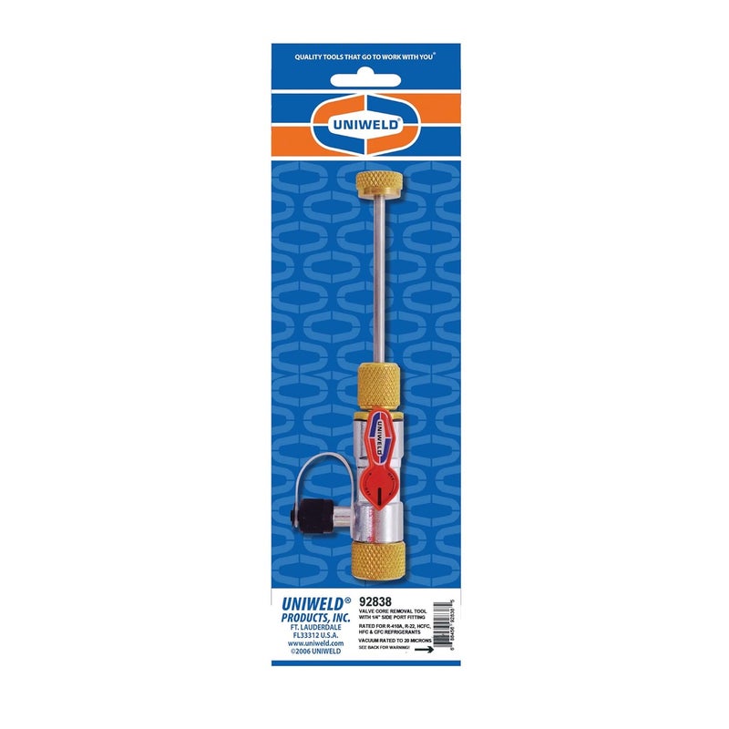 Uniweld 92838 1/4" Vacuum Rated Valve Core Tool With Side Port - Image 4