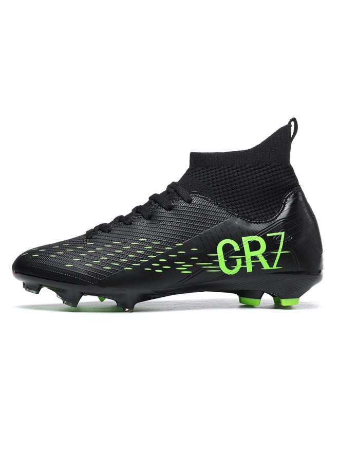 New Cr7 Football Shoes For Adults, Men And Women, Long Spike Shoes For Students, Children, And Youth, With Turf Studs, Non-slip Training Shoes