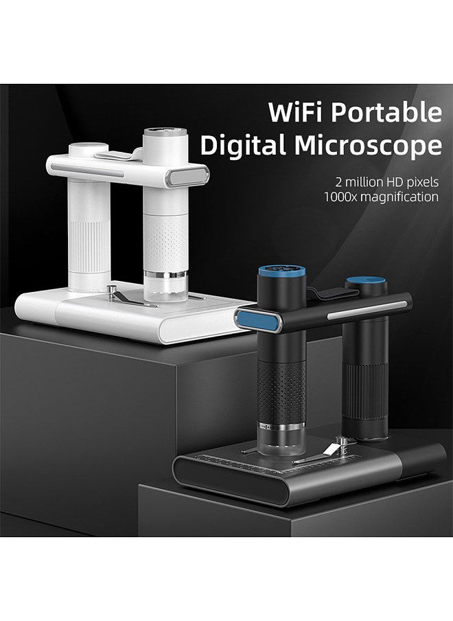 Generic 1200X Microscope with Stand Hands-free Wireless WiFi Microscope Rechargeable Endoscope Magnifier Optical Digital Camera  - Image 4