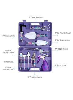 ARNOTEC Gardening Tool Set, Garden Tool Kit, 10 Pcs Heavy Duty Garden Tools, Flower Gardening Hand Tools for Garden Lovers, Stainless Steel Tool Kit Including  - Image 5