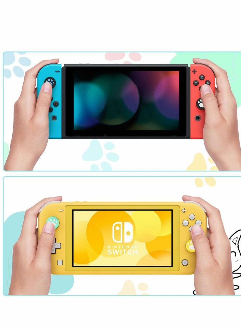 Captaintech Thumb Grip Caps 28 Pieces Replacement Cat Claw Analog Stick Cover Soft Silicone Cover for Nintendo Switch Joy-Con Controller - Image 2