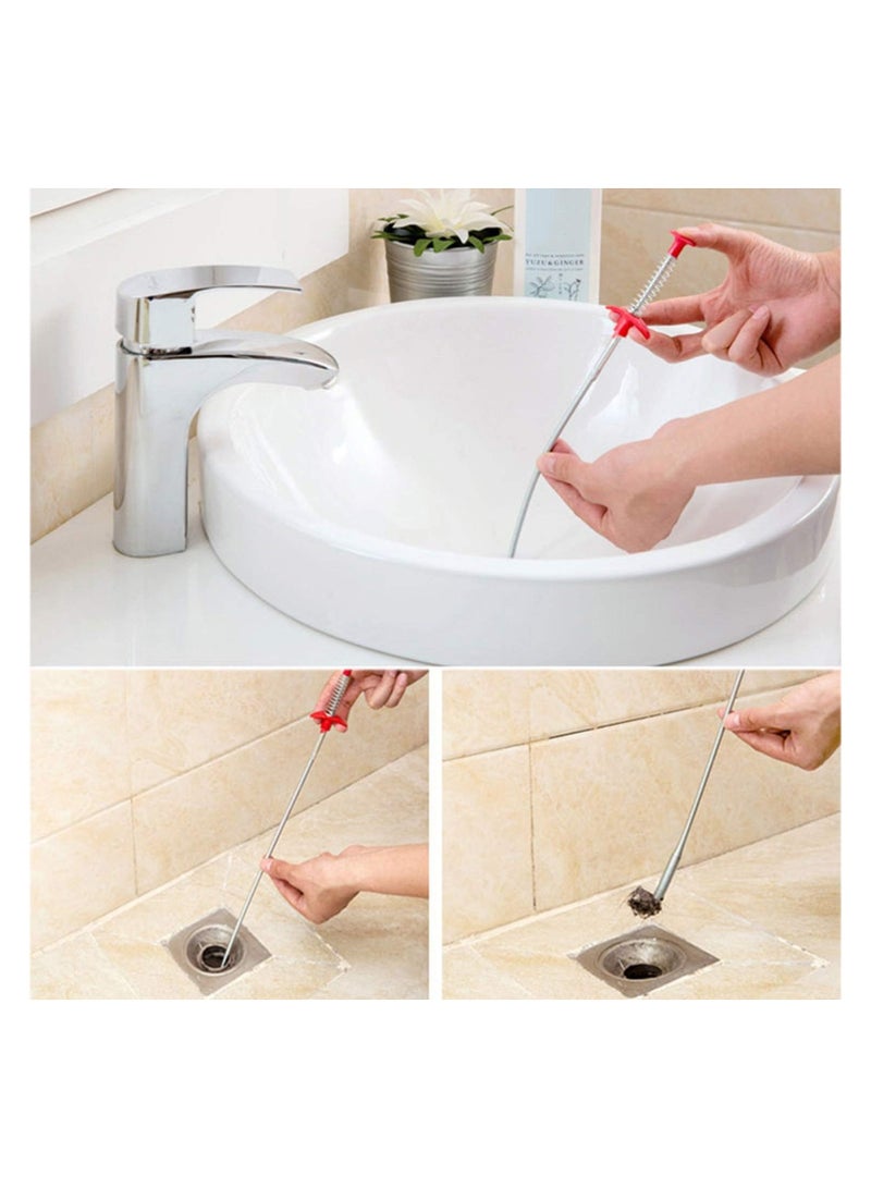 AMM Hair Drain Clog Remover Multifunctional Cleaning Claw Sink Dredge Drain Clog Remover Cleaning Tool for Bathroom Tub Sink Toilet Sewer Kitchen - Image 3