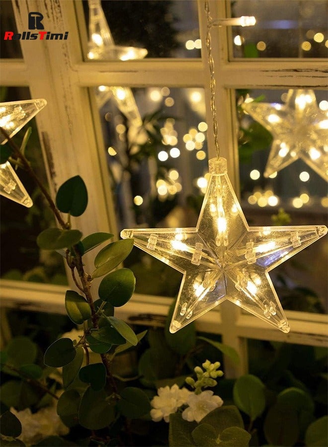 RollsTimi  Big and Small Star Light String, Warm White - Image 4