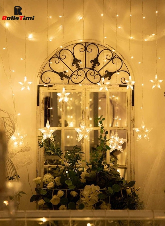 RollsTimi  Big and Small Star Light String, Warm White - Image 2