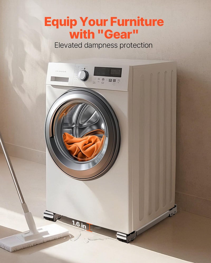 VEVOR Appliance Rollers, White - Image 3