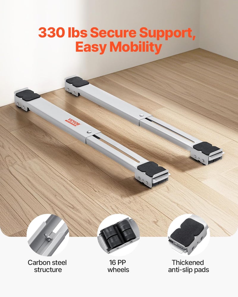 VEVOR Appliance Rollers, White - Image 2