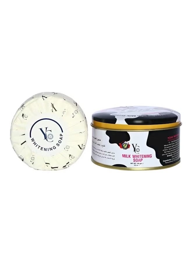 YC Milk Whitening Soap White 100grams - Image 2