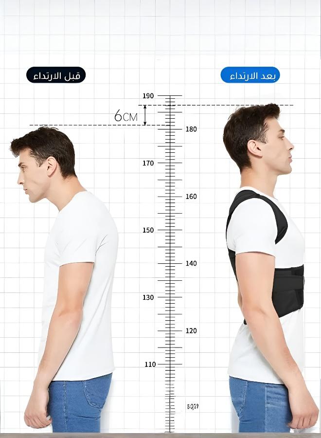 Back support belt for men and women, posture corrector, orthopedic corset, lumbar and spinal brace, comfortable invisible back correction belt for adults - Image 4