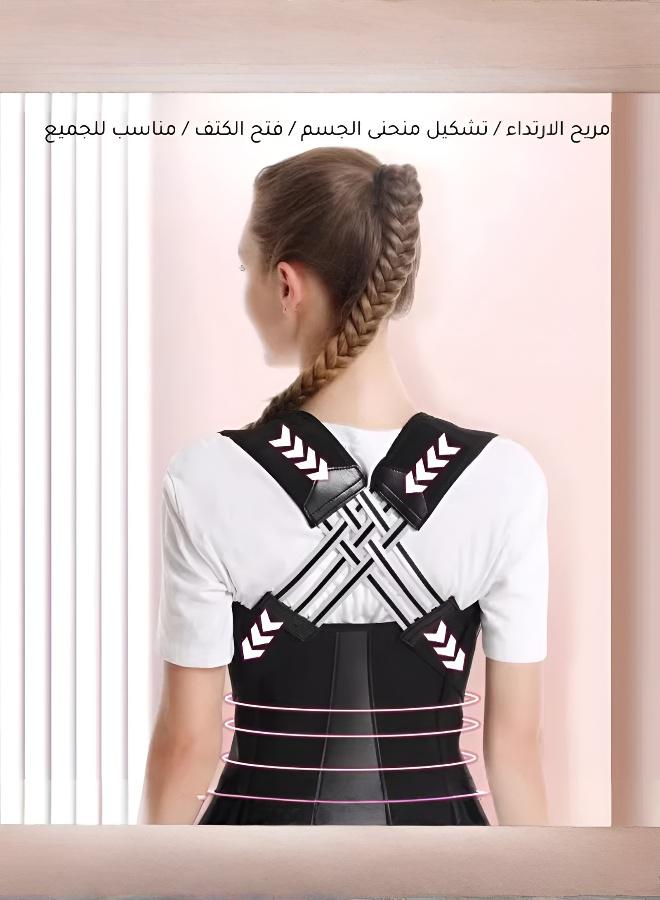 Back support belt for men and women, posture corrector, orthopedic corset, lumbar and spinal brace, comfortable invisible back correction belt for adults - Image 3