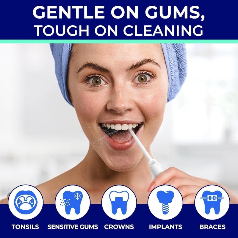 ORAVIX جهاز ORAVIX اليدوي لتنظيف الأسنان بالماء مزيل حصى اللوزتين جهاز ري الأسنان الناعم مزيل الفلوس الصغير منظف اللوزتين للسفر لتنظيف الأسنان في الفضاء أورالي - Image 5