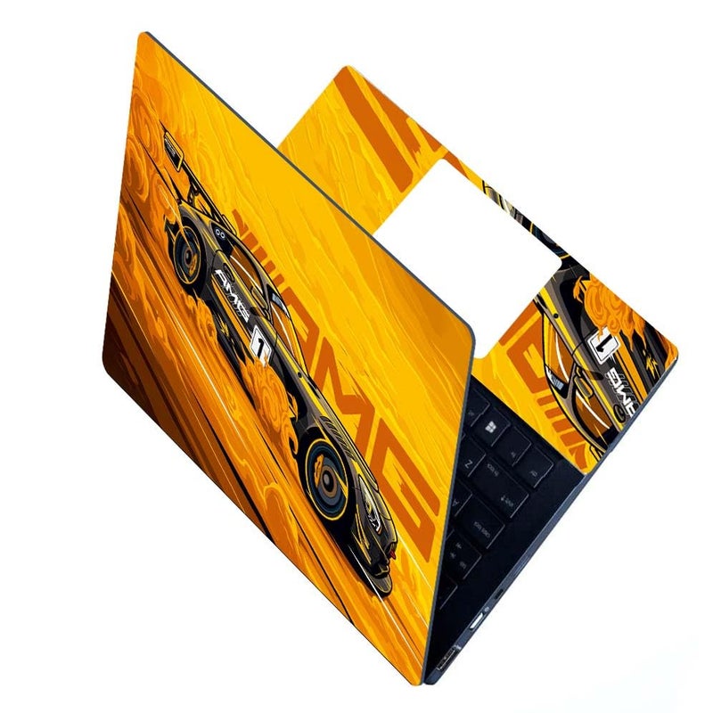 BAEYE Full Laptop Skin Stickers HD Quality Sticker for Laptops Upto 15.6" (Dustproof|Waterproof|Scratchproof|Reusable) - BE AMG FL - Image 1
