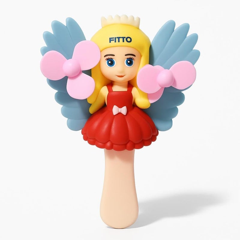 Fitto Bubble Stick with Double Fan Princess Design - 4pcs pack, Kids Party Decor, Birthday Favor, Fairy Tale Themed - Image 1