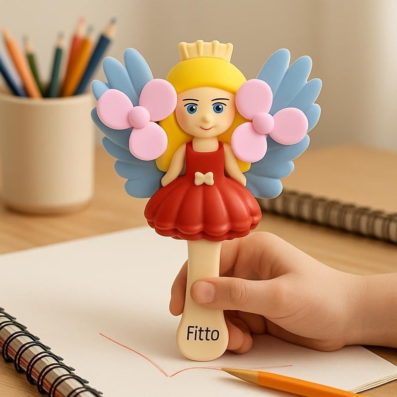 Fitto Bubble Stick with Double Fan Princess Design - 4pcs pack, Kids Party Decor, Birthday Favor, Fairy Tale Themed - Image 2