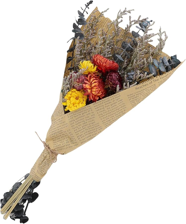 Dried Chrysanthemum Flower Bouquet with Stem for Wedding Party Living Room Decor - Image 3