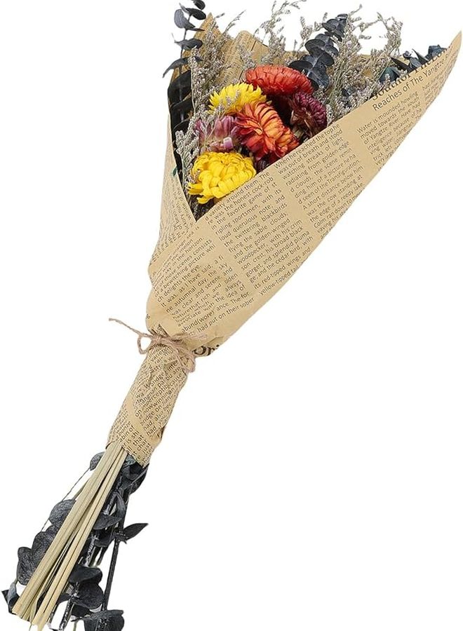 Dried Chrysanthemum Flower Bouquet with Stem for Wedding Party Living Room Decor - Image 1