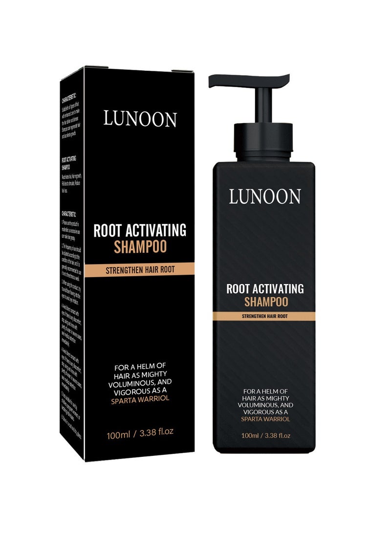 LUNOON - Anti-Thinning Shampoo, Root Activator, Hair Regrowth, Hair Thickening, Deep Moisturizing, Natural Formula Shampoo for Dry Damaged Weak and Thin Hair Care 100ml - Image 1
