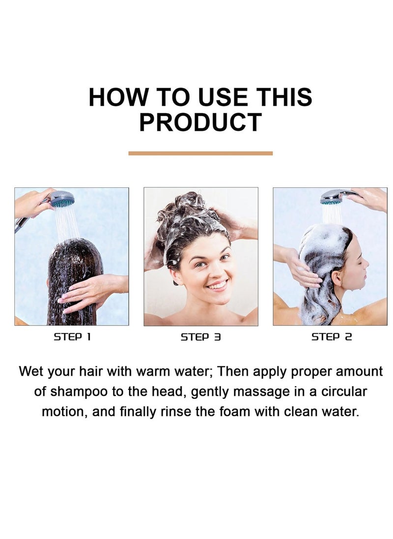 LUNOON - Anti-Thinning Shampoo, Root Activator, Hair Regrowth, Hair Thickening, Deep Moisturizing, Natural Formula Shampoo for Dry Damaged Weak and Thin Hair Care 100ml - Image 1