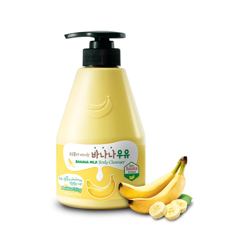 Kwailnara Banana Milk Body Wash â€“ Korean Body Wash with Banana Extract for Soft, Hydrated Skin 560 g / 19.75 oz. - Image 1