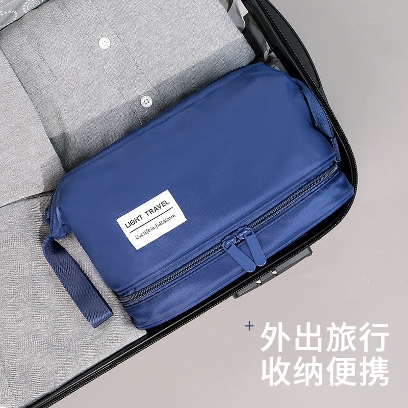 Men'S Toiletry Bag, Business Trip, Portable Large-Capacity Cosmetics Bag, Dry And Wet Separation Waterproof Bathing Bag, Travel Bag - Image 5