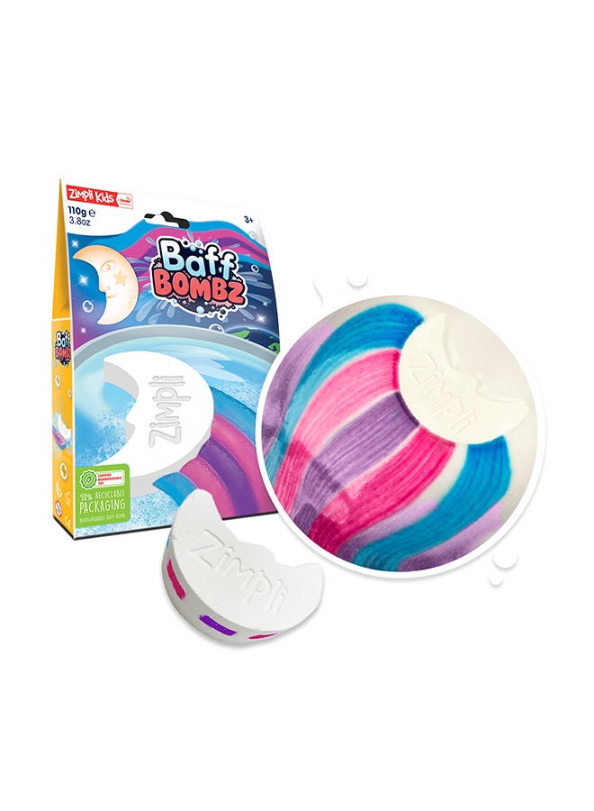 Zimpli Kids Baff Bomb White Moon Rainbow Effect - Image 2