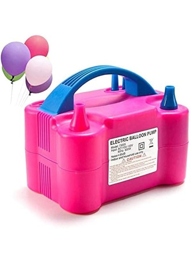 YOUMAY High-Power Electric Balloon Air Pump – Dual Nozzle Inflator for Balloons with 2 Balloon Tying Tools – Portable Fast Air Blower for Balloon Decoration, Party Setup & Inflatable Toys  - Image 2